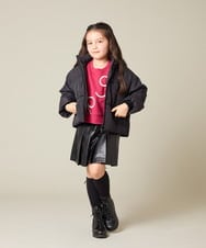 KJKLA41034 a.v.v KIDS(アー・ヴェ・ヴェ) [120-160]【立体リボンがカワイイ/通学にもオススメ】リボンテープ裏毛トレーナー アイボリー
