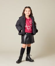 KJKLA41034 a.v.v KIDS(アー・ヴェ・ヴェ) [120-160]【立体リボンがカワイイ/通学にもオススメ】リボンテープ裏毛トレーナー アイボリー