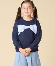 KJKLA47026 a.v.v KIDS(アー・ヴェ・ヴェ) [110-150]【通学にもオススメ/選べる３デザイン】モチーフアソートトレーナー ピンク