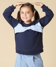 KJKLA47026 a.v.v KIDS(アー・ヴェ・ヴェ) [110-150]【通学にもオススメ/選べる３デザイン】モチーフアソートトレーナー ピンク