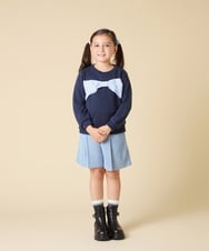 KJKLA47026 a.v.v KIDS(アー・ヴェ・ヴェ) [110-150]【通学にもオススメ/選べる３デザイン】モチーフアソートトレーナー ピンク