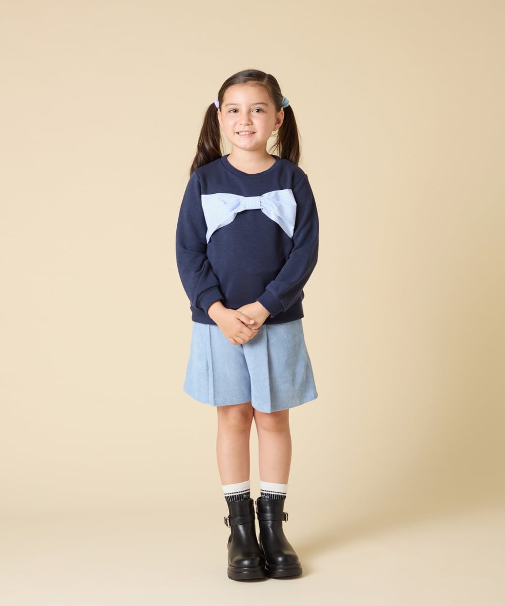 KJKLA47026 a.v.v KIDS(アー・ヴェ・ヴェ) [110-150]【通学にもオススメ/選べる３デザイン】モチーフアソートトレーナー ピンク