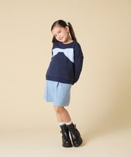 KJKLA47026 a.v.v KIDS(アー・ヴェ・ヴェ) [110-150]【通学にもオススメ/選べる３デザイン】モチーフアソートトレーナー ピンク