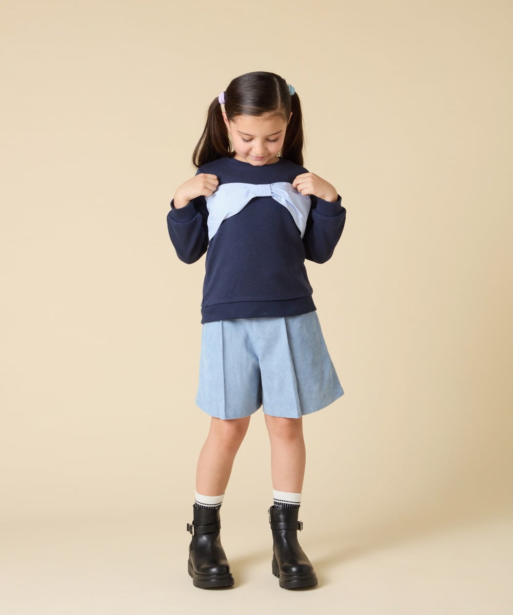 KJKLA47026 a.v.v KIDS(アー・ヴェ・ヴェ) [110-150]【通学にもオススメ/選べる３デザイン】モチーフアソートトレーナー ピンク