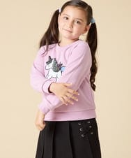 KJKLA47026 a.v.v KIDS(アー・ヴェ・ヴェ) [110-150]【通学にもオススメ/選べる３デザイン】モチーフアソートトレーナー ピンク