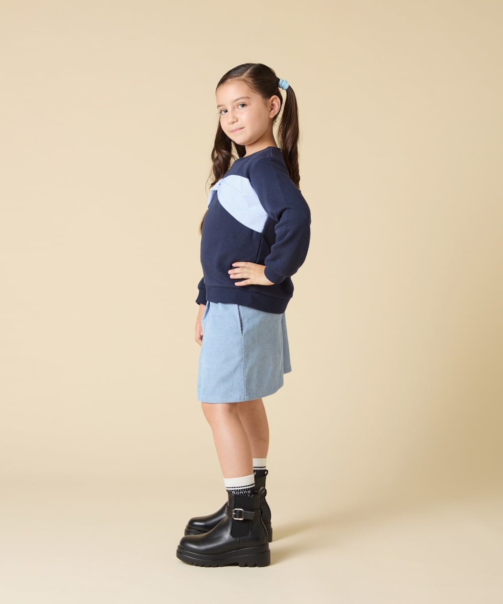 KJKLA47026 a.v.v KIDS(アー・ヴェ・ヴェ) [110-150]【通学にもオススメ/選べる３デザイン】モチーフアソートトレーナー ピンク