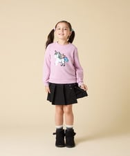 KJKLA47026 a.v.v KIDS(アー・ヴェ・ヴェ) [110-150]【通学にもオススメ/選べる３デザイン】モチーフアソートトレーナー ピンク