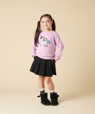 KJKLA47026 a.v.v KIDS(アー・ヴェ・ヴェ) [110-150]【通学にもオススメ/選べる３デザイン】モチーフアソートトレーナー ピンク