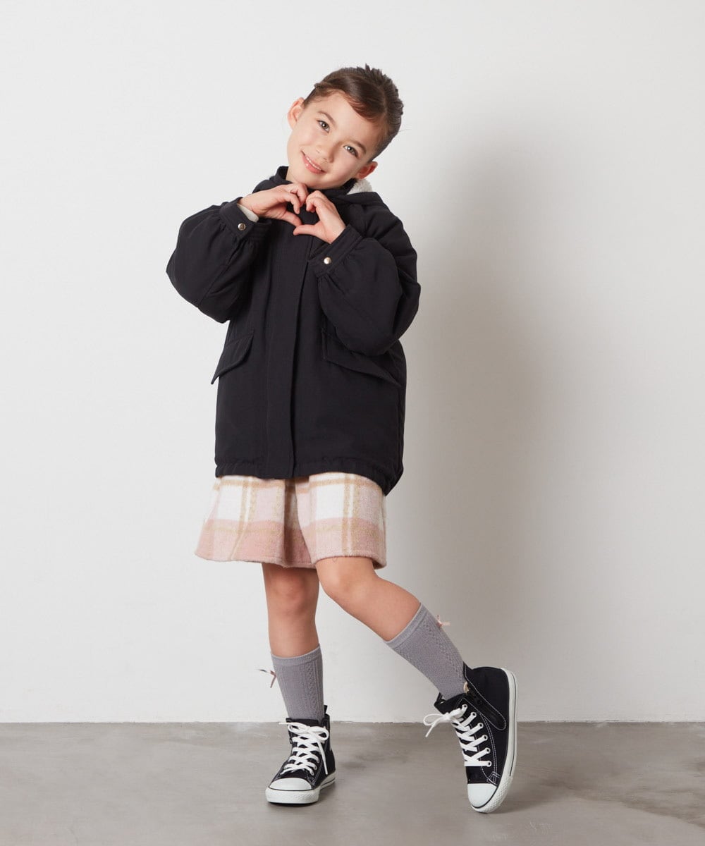 KJLAA04029 a.v.v KIDS(アー・ヴェ・ヴェ) [100-140]【ウエストゴム仕様】アソートキュロット ピンク(チェック)