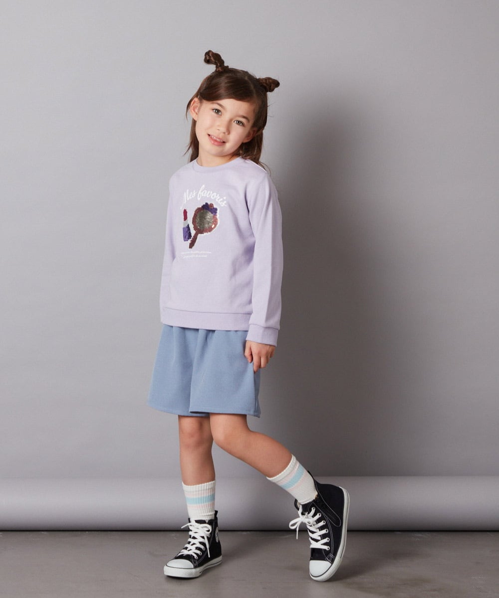 KJLAA04029 a.v.v KIDS(アー・ヴェ・ヴェ) [100-140]【ウエストゴム仕様】アソートキュロット ピンク(チェック)