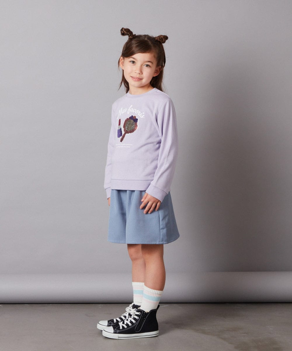 KJLAA04029 a.v.v KIDS(アー・ヴェ・ヴェ) [100-140]【ウエストゴム仕様】アソートキュロット ピンク(チェック)