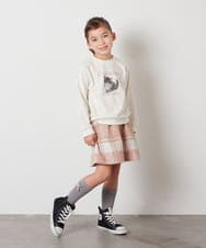 KJLAA04029 a.v.v KIDS(アー・ヴェ・ヴェ) [100-140]【ウエストゴム仕様】アソートキュロット ピンク(チェック)
