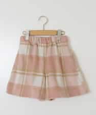 KJLAA04029 a.v.v KIDS(アー・ヴェ・ヴェ) [100-140]【ウエストゴム仕様】アソートキュロット ピンク(チェック)