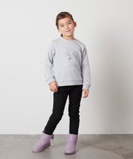 KJLAA05029 a.v.v KIDS(アー・ヴェ・ヴェ) [100-160]裏起毛ストレッチスキニーパンツ グリーン