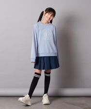 KJLAB01034 a.v.v KIDS(アー・ヴェ・ヴェ) [140-150]ベルト付きプリーツスカパン ブルー