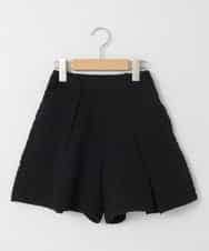 KJLAD03039 a.v.v KIDS(アー・ヴェ・ヴェ) [120-160]ふくれジャガードキュロット ブラック