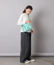 KJLAD32039 a.v.v KIDS(アー・ヴェ・ヴェ) [120-160]ケミカルデニムワイドパンツ ライトブルー