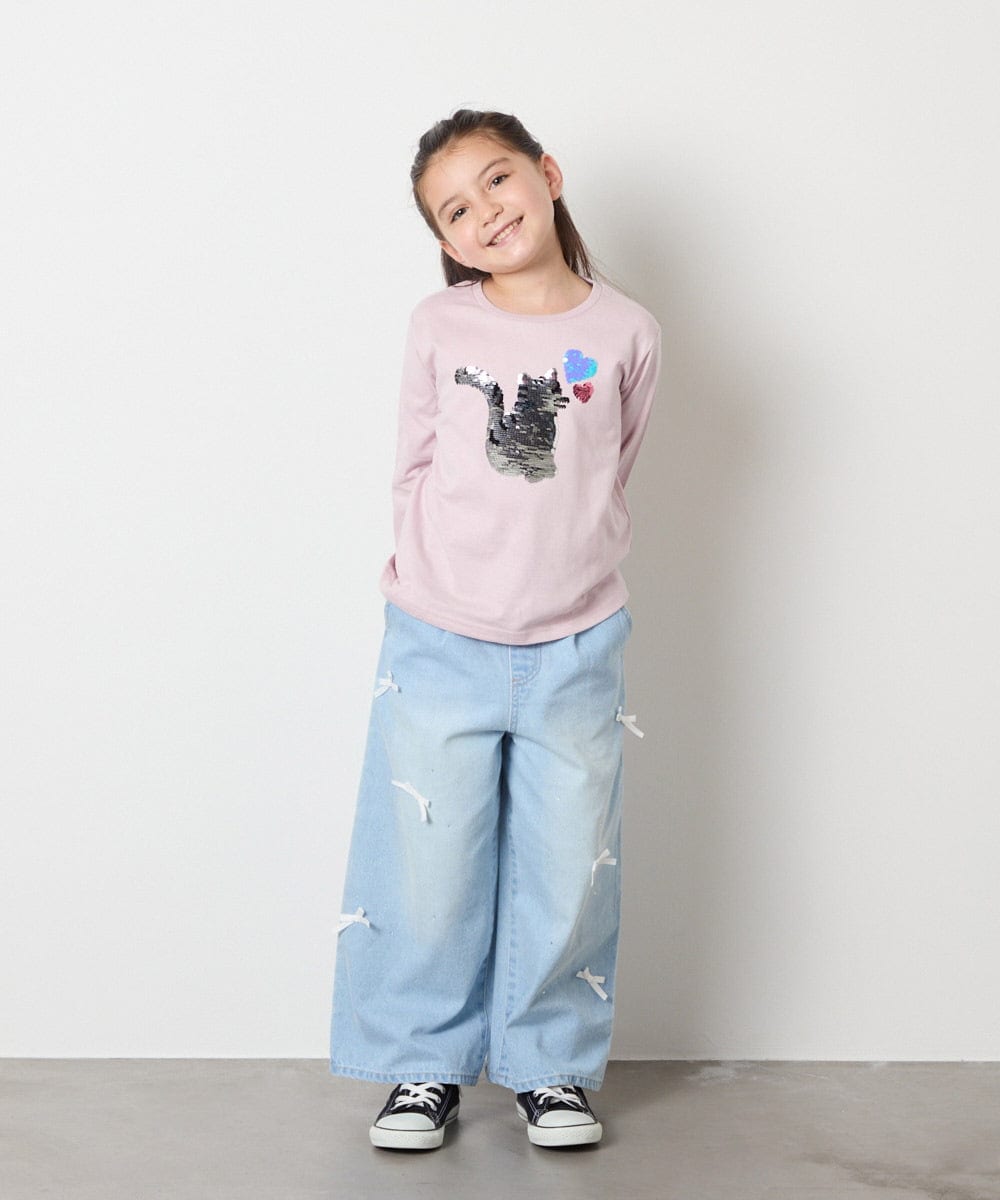 KJLAD33044 a.v.v KIDS(アー・ヴェ・ヴェ) 【大人気！追加生産/選べるデザイン】[120-160]アソートデザインデニム ライトブルー