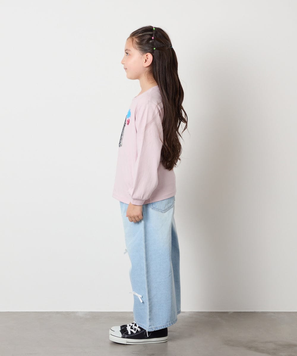 KJLAD33044 a.v.v KIDS(アー・ヴェ・ヴェ) 【大人気！追加生産/選べるデザイン】[120-160]アソートデザインデニム ライトブルー