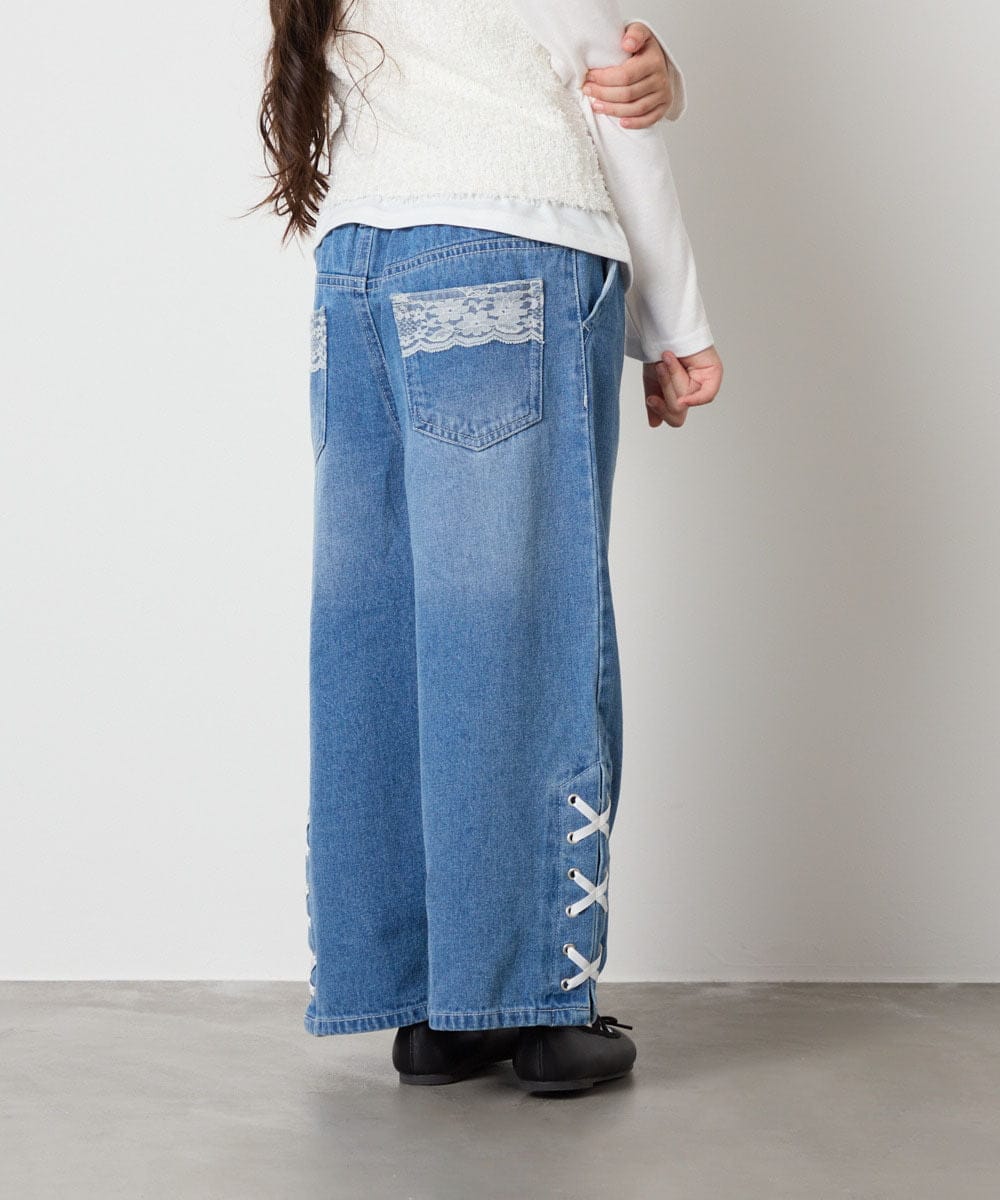 KJLAD33044 a.v.v KIDS(アー・ヴェ・ヴェ) 【大人気！追加生産/選べるデザイン】[120-160]アソートデザインデニム ライトブルー