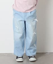 KJLAD33044 a.v.v KIDS(アー・ヴェ・ヴェ) 【大人気！追加生産/選べるデザイン】[120-160]アソートデザインデニム ライトブルー