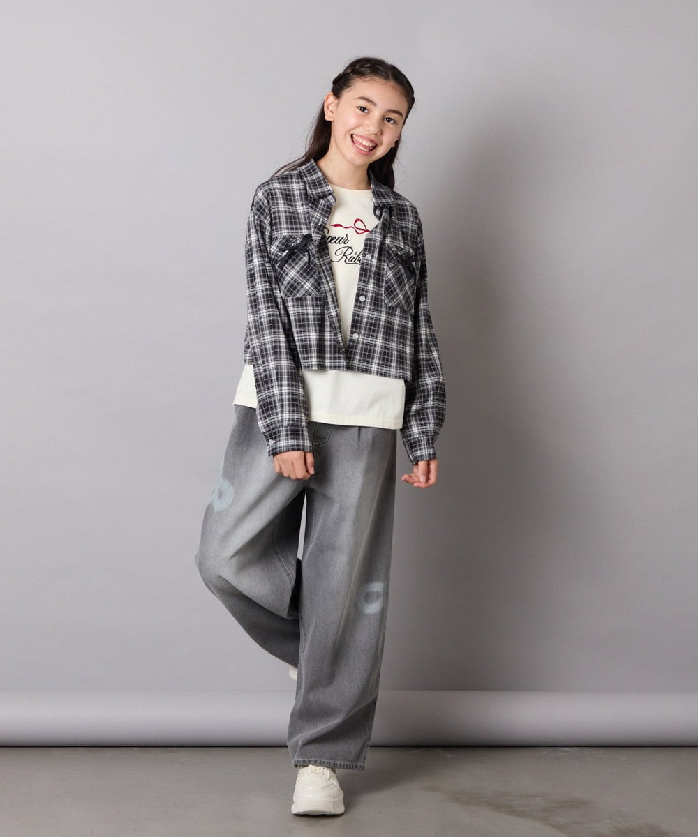 KJLAD33044 a.v.v KIDS(アー・ヴェ・ヴェ) 【大人気！追加生産/選べるデザイン】[120-160]アソートデザインデニム ライトブルー