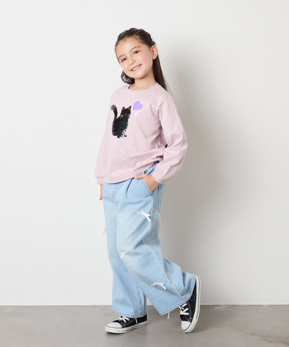 KJLAD33044 a.v.v KIDS(アー・ヴェ・ヴェ) 【大人気！追加生産/選べるデザイン】[120-160]アソートデザインデニム ライトブルー