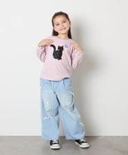 KJLAD33044 a.v.v KIDS(アー・ヴェ・ヴェ) 【大人気！追加生産/選べるデザイン】[120-160]アソートデザインデニム ライトブルー