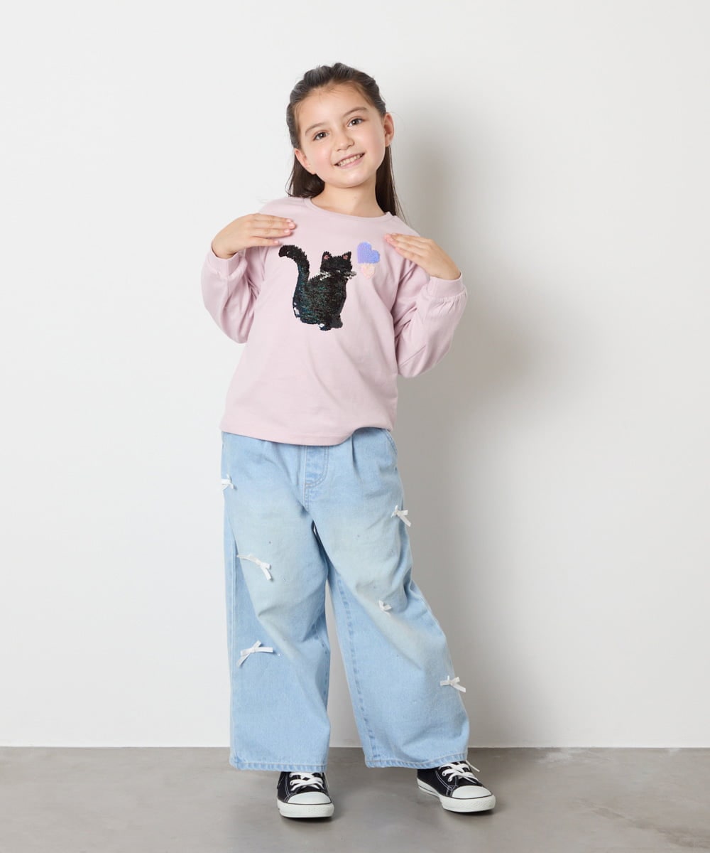 KJLAD33044 a.v.v KIDS(アー・ヴェ・ヴェ) 【大人気！追加生産/選べるデザイン】[120-160]アソートデザインデニム ライトブルー