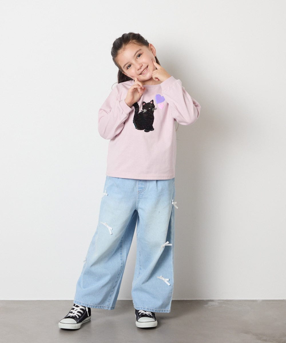 KJLAD33044 a.v.v KIDS(アー・ヴェ・ヴェ) 【大人気！追加生産/選べるデザイン】[120-160]アソートデザインデニム ライトブルー