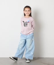 KJLAD33044 a.v.v KIDS(アー・ヴェ・ヴェ) 【大人気！追加生産/選べるデザイン】[120-160]アソートデザインデニム ライトブルー