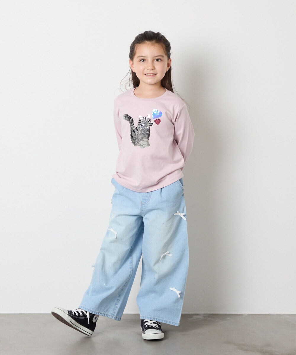 KJLAD33044 a.v.v KIDS(アー・ヴェ・ヴェ) 【大人気！追加生産/選べるデザイン】[120-160]アソートデザインデニム ライトブルー