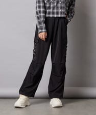 KJLAD37049 a.v.v KIDS(アー・ヴェ・ヴェ) 【大人気！/追加生産/裾が絞れる】[130-160]サイドレースアップカーゴパンツ ライトブルー