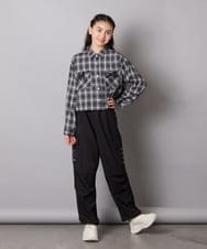 KJLAD37049 a.v.v KIDS(アー・ヴェ・ヴェ) 【大人気！/追加生産/裾が絞れる】[130-160]サイドレースアップカーゴパンツ ライトブルー