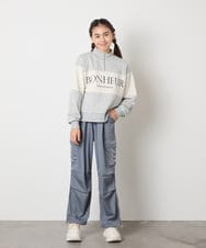 KJLAD37049 a.v.v KIDS(アー・ヴェ・ヴェ) 【大人気！/追加生産/裾が絞れる】[130-160]サイドレースアップカーゴパンツ ライトブルー