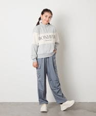 KJLAD37049 a.v.v KIDS(アー・ヴェ・ヴェ) 【大人気！/追加生産/裾が絞れる】[130-160]サイドレースアップカーゴパンツ ライトブルー
