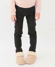 KJLAD41019 a.v.v KIDS(アー・ヴェ・ヴェ) [100-130]裏起毛ストレッチパンツ[WEB限定サイズ] ブラック