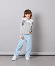 KJLAG02049 a.v.v KIDS(アー・ヴェ・ヴェ) [120-160]アソートデコデニムパンツ ライトブルー