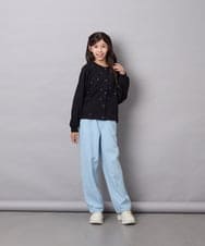 KJLAG02049 a.v.v KIDS(アー・ヴェ・ヴェ) [120-160]アソートデコデニムパンツ ライトブルー