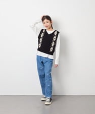 KJLAG02049 a.v.v KIDS(アー・ヴェ・ヴェ) [120-160]アソートデコデニムパンツ ブルー