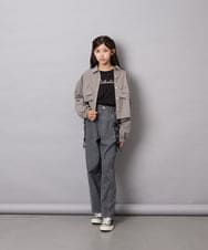 KJLAG02049 a.v.v KIDS(アー・ヴェ・ヴェ) [120-160]アソートデコデニムパンツ ダークグレー