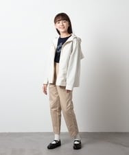 KJLES32034 a.v.v KIDS(アー・ヴェ・ヴェ) [120-130]【2WAY】サスペンダー付きテーパードパンツ チェック