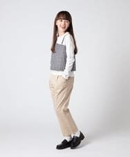 KJLET32039 a.v.v KIDS(アー・ヴェ・ヴェ) [140-150]【2WAY】サスペンダー付きテーパードパンツ デニム