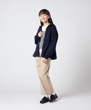KJLET32039 a.v.v KIDS(アー・ヴェ・ヴェ) [140-150]【2WAY】サスペンダー付きテーパードパンツ デニム