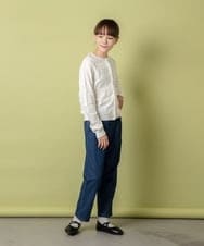 KJLET32039 a.v.v KIDS(アー・ヴェ・ヴェ) [140-150]【2WAY】サスペンダー付きテーパードパンツ デニム