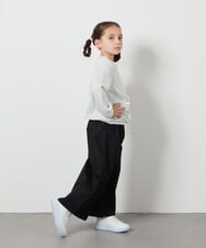 KJLFA26039 a.v.v KIDS(アー・ヴェ・ヴェ) [120-130]【接触冷感】サス付きワイドパンツ ブラック