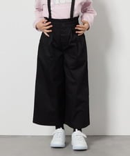 KJLFA26039 a.v.v KIDS(アー・ヴェ・ヴェ) [120-130]【接触冷感】サス付きワイドパンツ ブラック