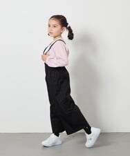 KJLFA26039 a.v.v KIDS(アー・ヴェ・ヴェ) [120-130]【接触冷感】サス付きワイドパンツ ブラック