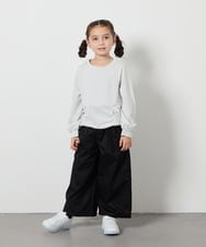 KJLFA26039 a.v.v KIDS(アー・ヴェ・ヴェ) [120-130]【接触冷感】サス付きワイドパンツ ブラック
