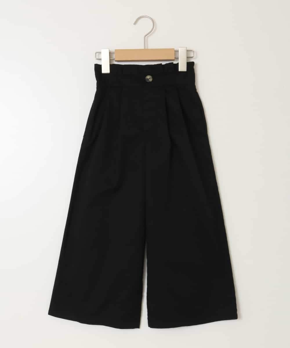 KJLFA26039 a.v.v KIDS(アー・ヴェ・ヴェ) [120-130]【接触冷感】サス付きワイドパンツ ブラック